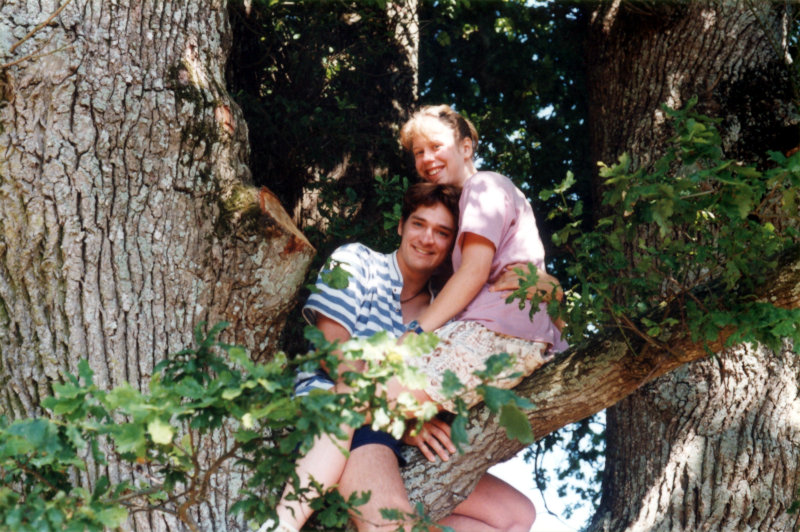 Hev and Ste in a tree 1996