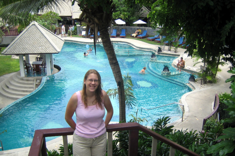 Heather honeymooning in Koh Samui, Thailand, 2005