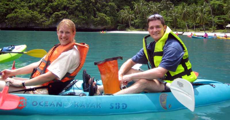 Sea kayaking in Thailand 2005