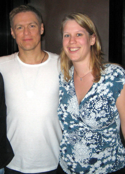 With Bryan Adams in Mumbai, India, 2006