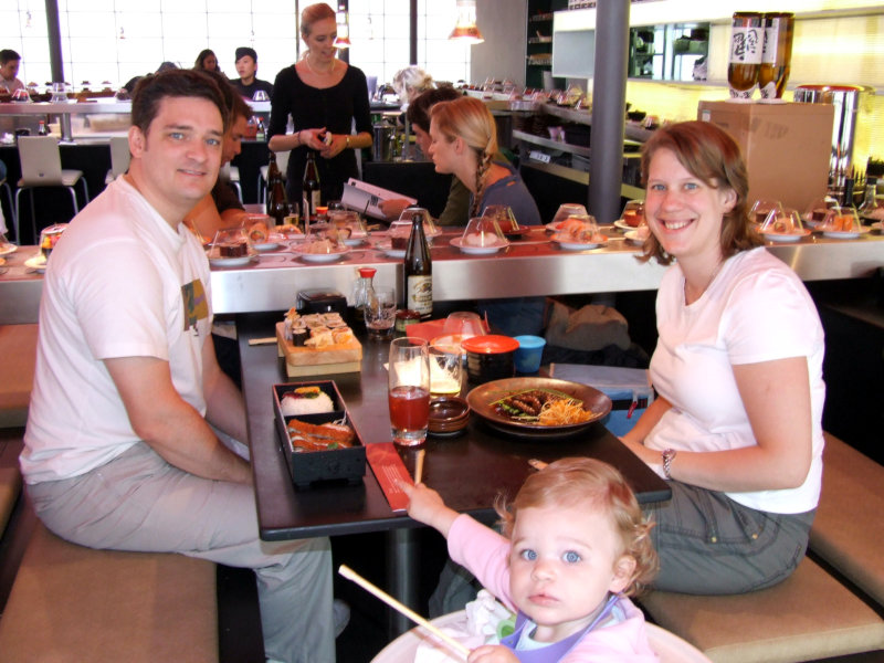 Sushi in Brighton with some Beers in 2008