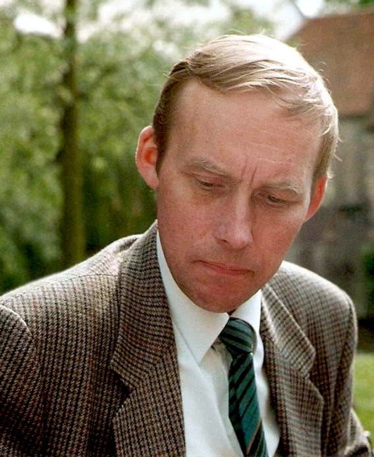 Young Ian looking stern in Bruges