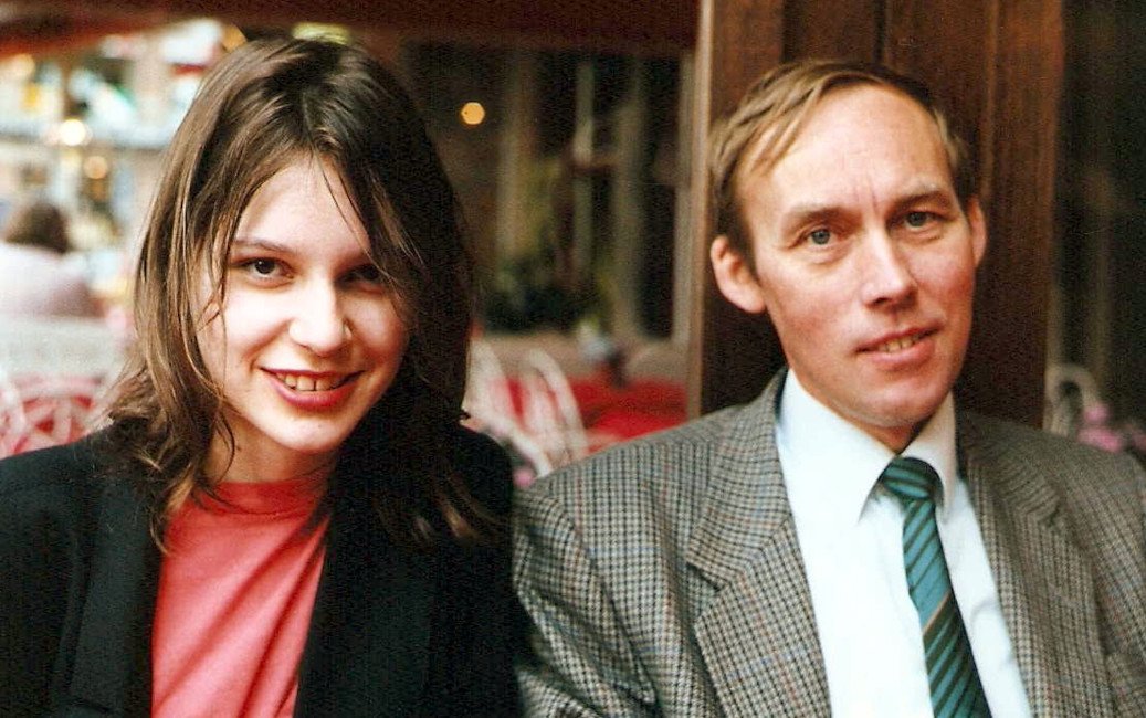Ian with Graham's daughter, Jane, in Bruges
