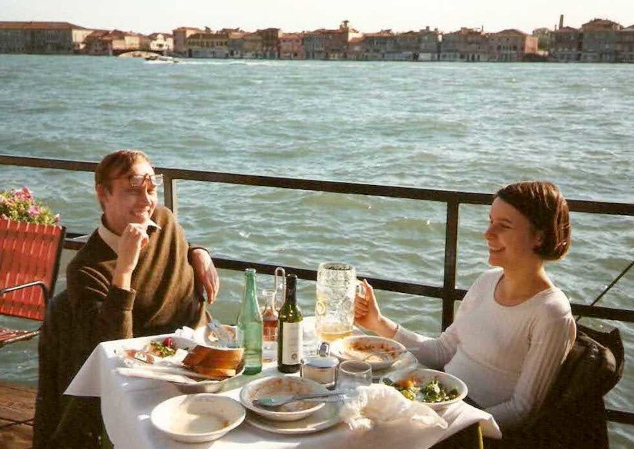 with Jane on holiday