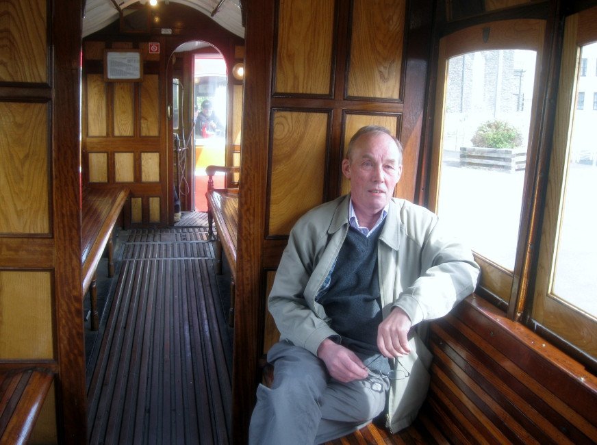 on the train