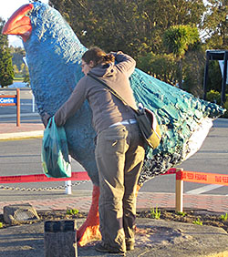Jo and the giant bird