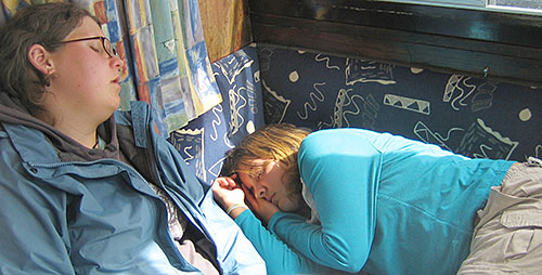 snoozing