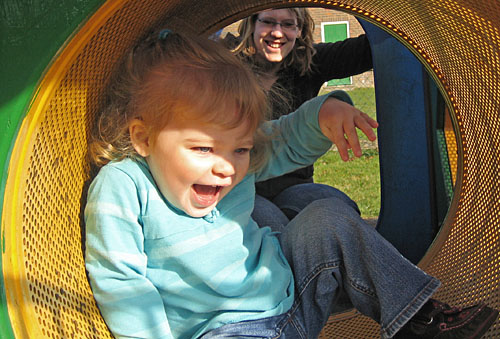 Natasha at the Godstone green playground