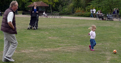 Dulwich park with Grandad