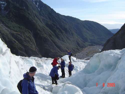 the Franz Josef glacier