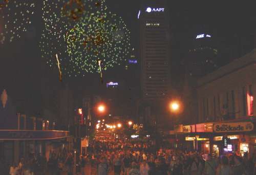 Perth Main Street Oz Day celebrators