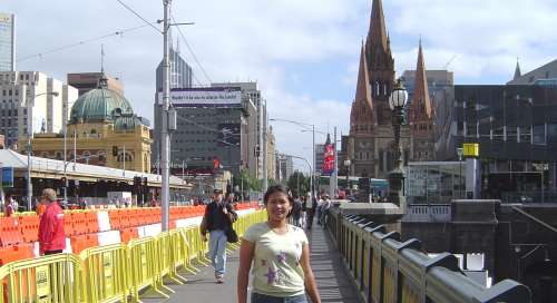 Dany near Melbourne Central Railway Station