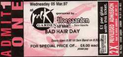 Bad Hair Days, Rock Garden, Covent Garden, 05 Mar 1997
