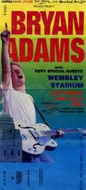 Bryan Adams, Wembley Stadium, 18 Jul 1992