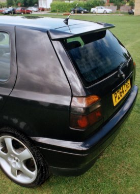 rear spoiler and alloy bee sting aerial