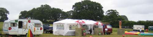 Strawberry HQ and Pimms tent