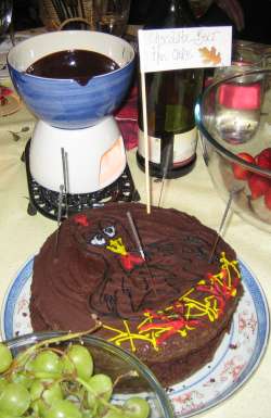 Hester's chocolate beer hen cake