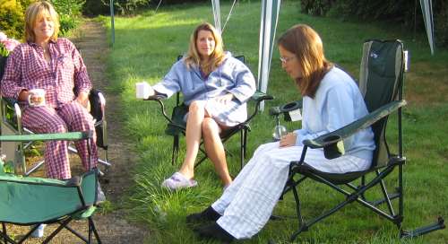 breakfast in the garden