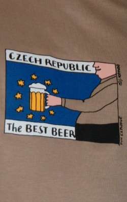 close up of T-shirt saying Best Beer