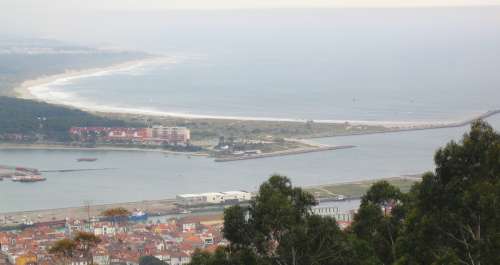 view of Viana beach from Santa Luzia