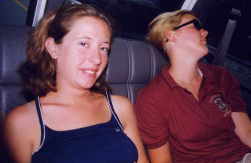 back seat of the bus
