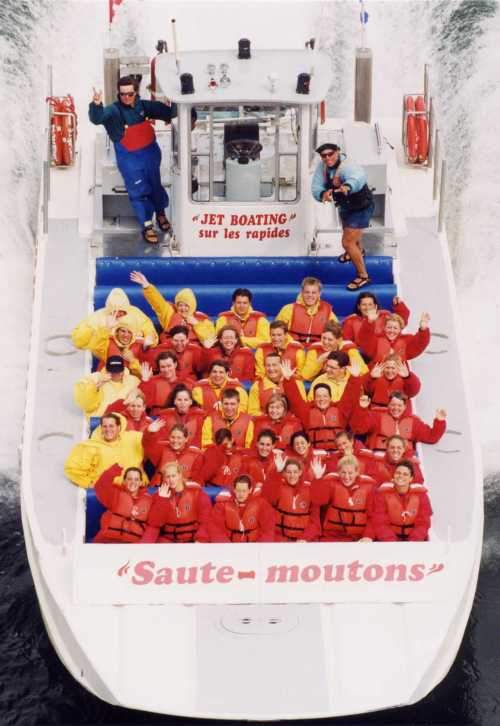 The "Jumping Sheep" Lachine rapides boat ride - we got soaked to the skin (and had fun too)
