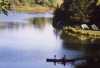 Steve and Ted having a romantic canoe on the pond