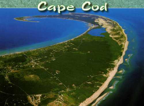 Cape Cod - with ProvinceTown at it's tip - American holiday destination