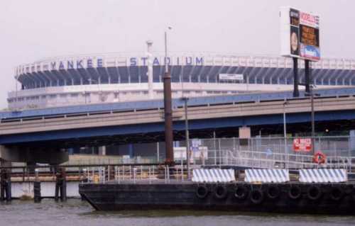 Yankee Stadium from the river