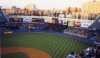 New York skyline from the stands