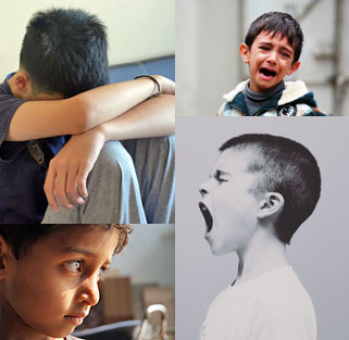 collage of emotions