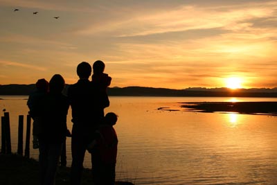 family sunset
